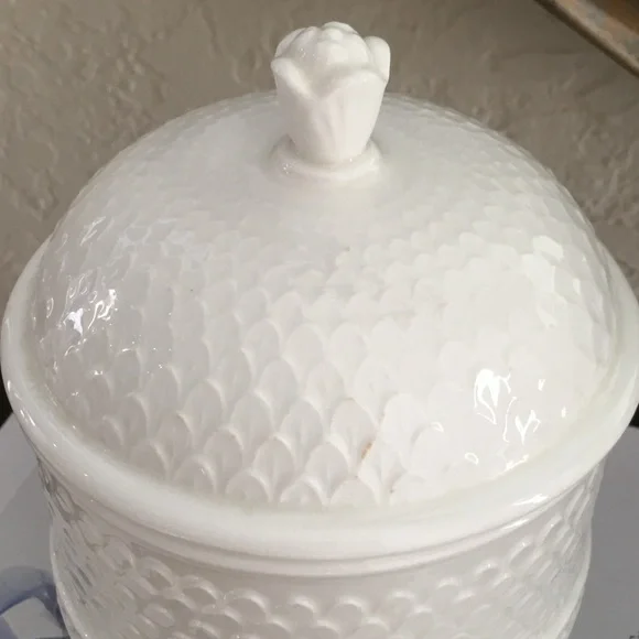 White Ceramic Kitchen Canister - Picture 4 of 4